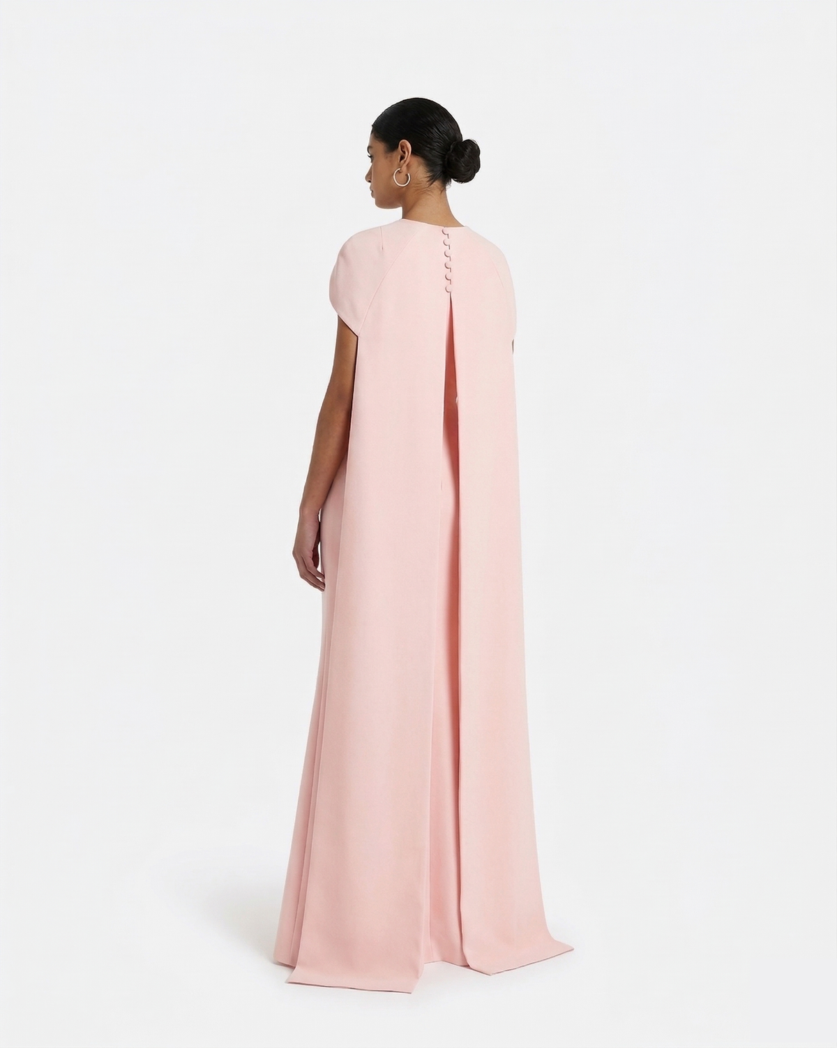 Ginkgo Long Dress in Pale Pink