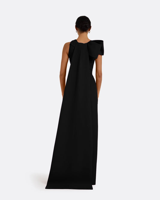 Celestia Black Long Dress