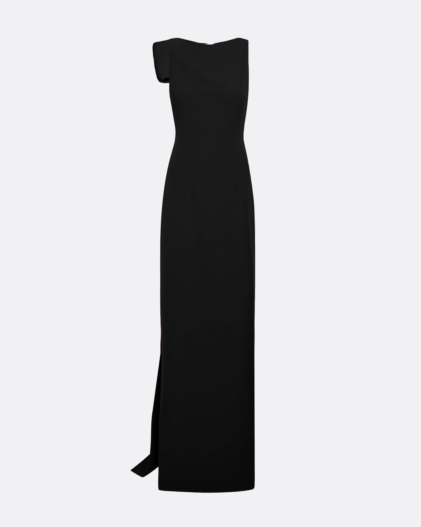 Celestia Black & Ivory Long Dress