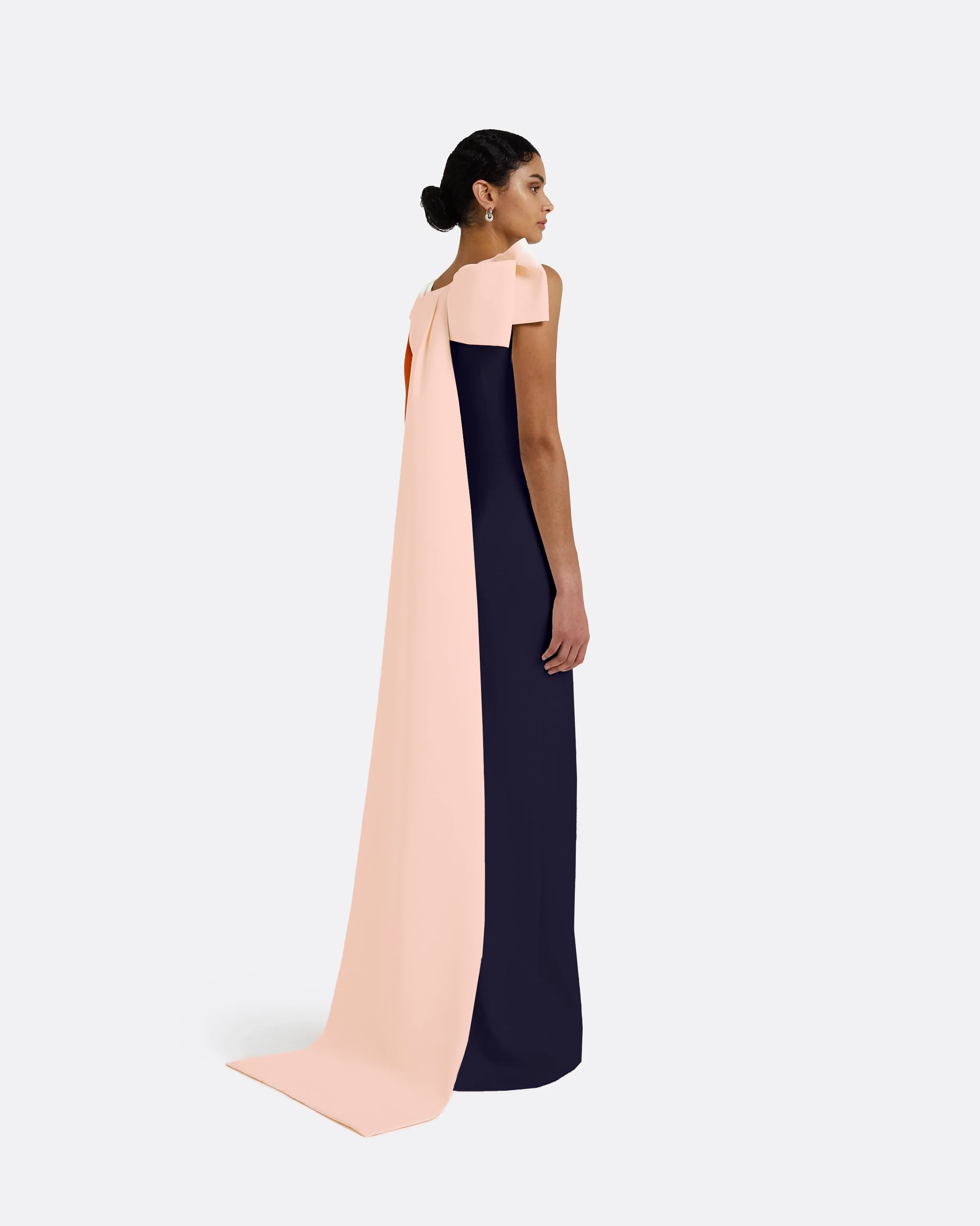 Celestia Long Dress in Azurite & Pale Pink FR44 - US12