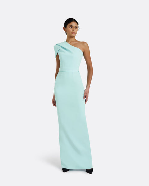 Kora Mint Long Dress – Maison Safiyaa USA