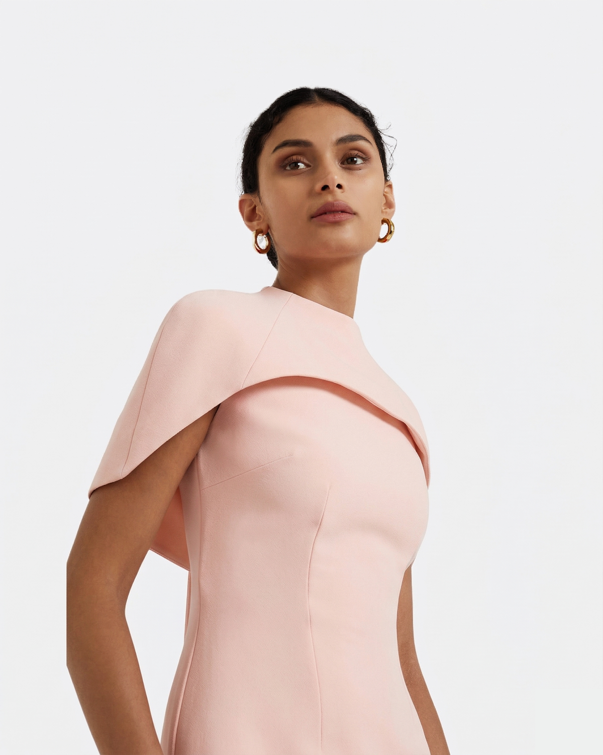 Kalika Long Dress in Pale Pink