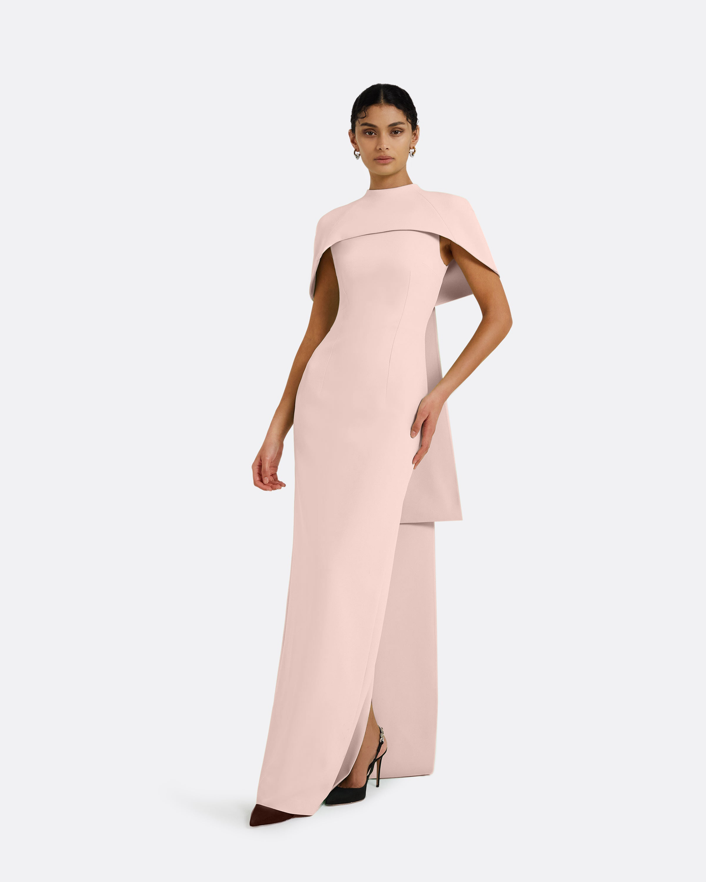 Kalika Long Dress in Pale Pink