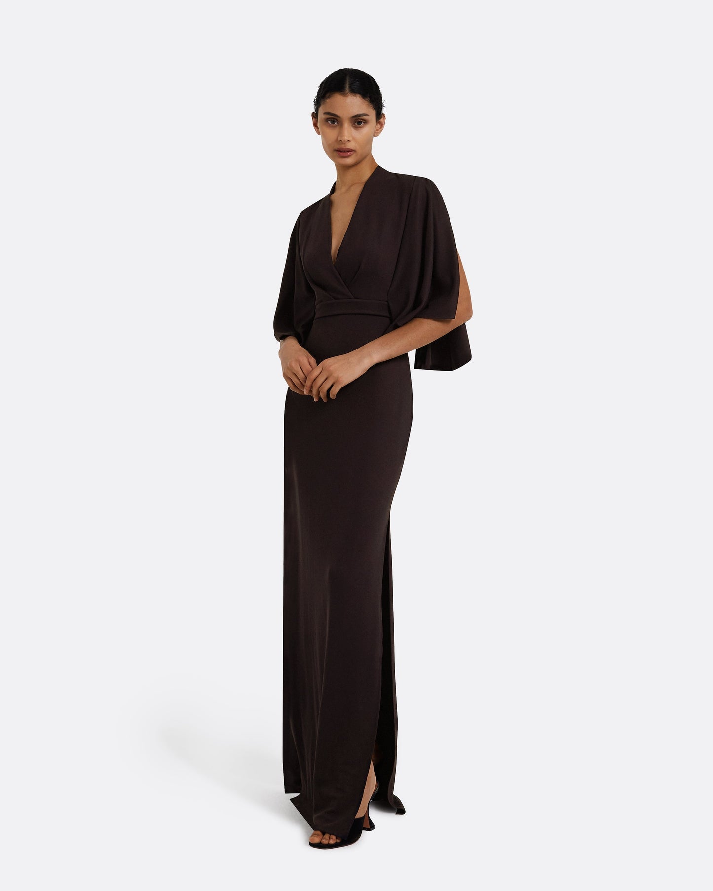 Oro Dark Mocha Long Dress