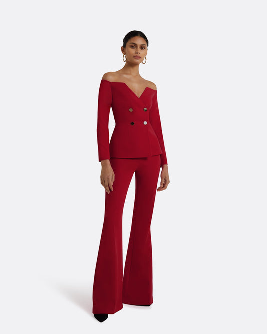 Kamile Azalea Red Jacket