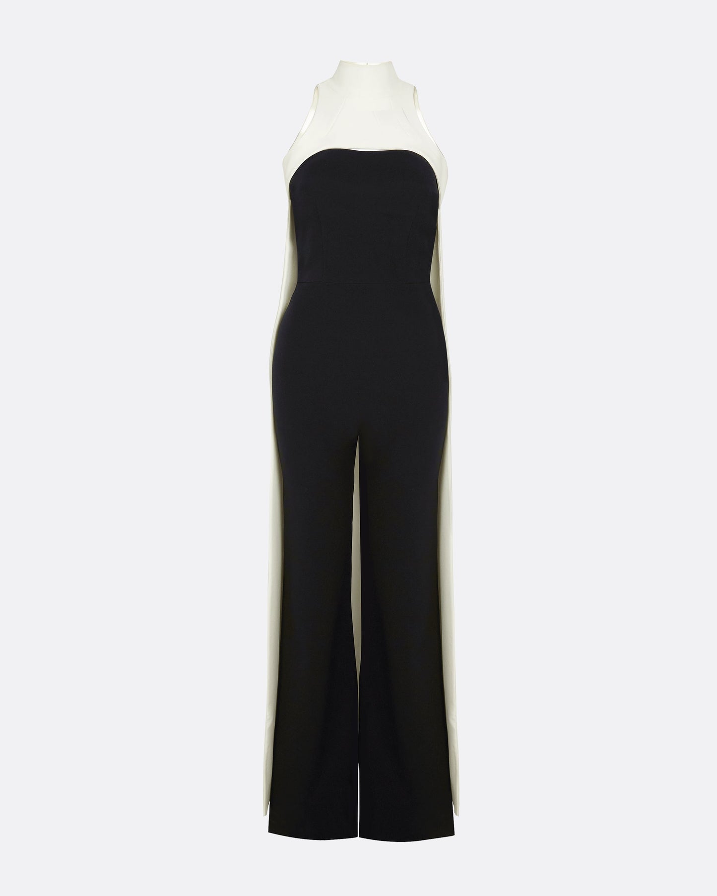 Miho Ivory Harness & Takayama Black Jumpsuit
