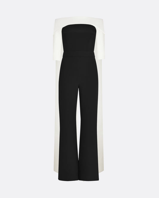 Bellara Ivory Harness & Black Takayama Jumpsuit