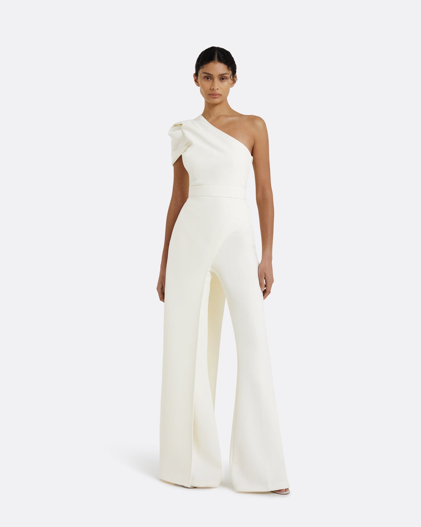 Kora Ivory Asymmetric Top Maison Safiyaa USA Kora Ivory Asymmetric Top Maison Safiyaa USA