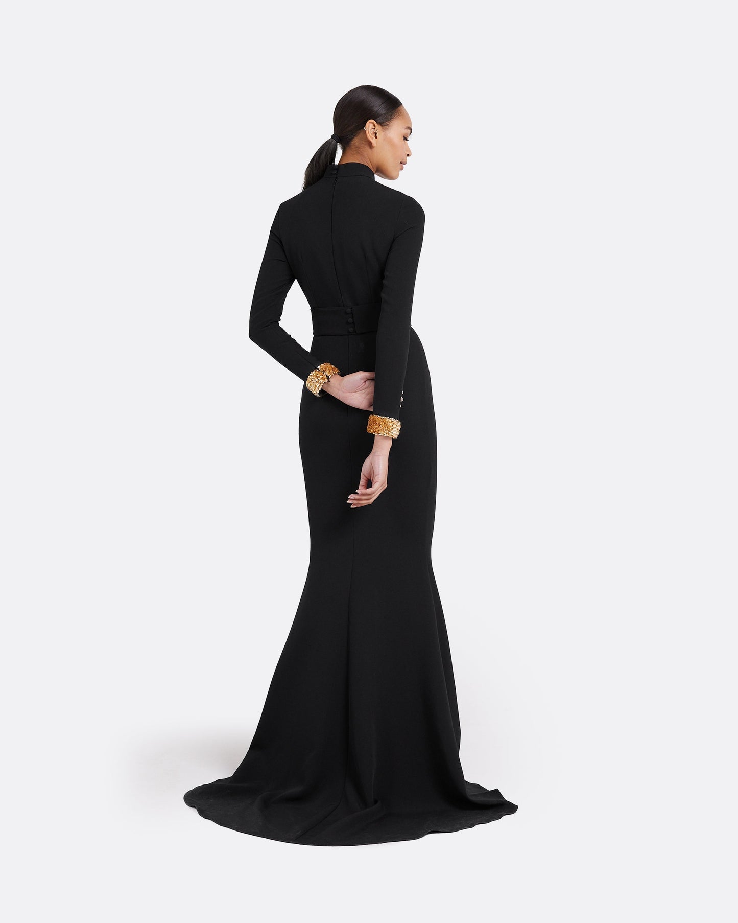 Kamala Black Long Dress