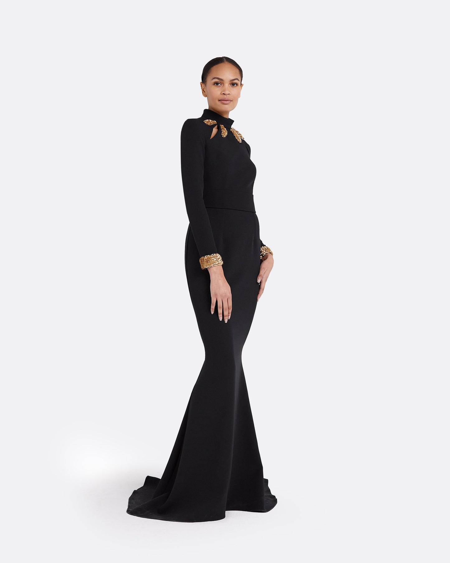 Kamala Black Long Dress