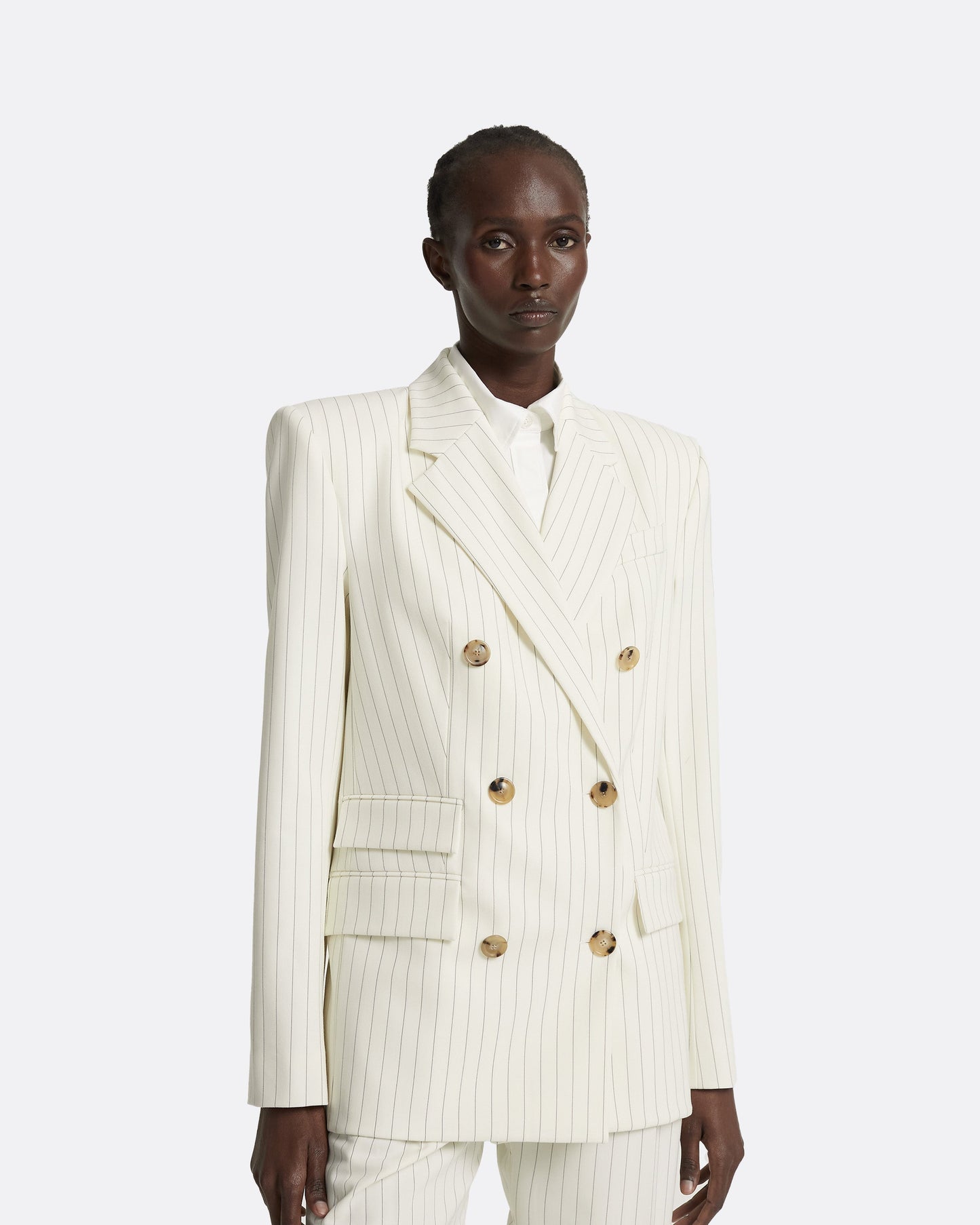 Ellan Ivory Pinstripe Jacket