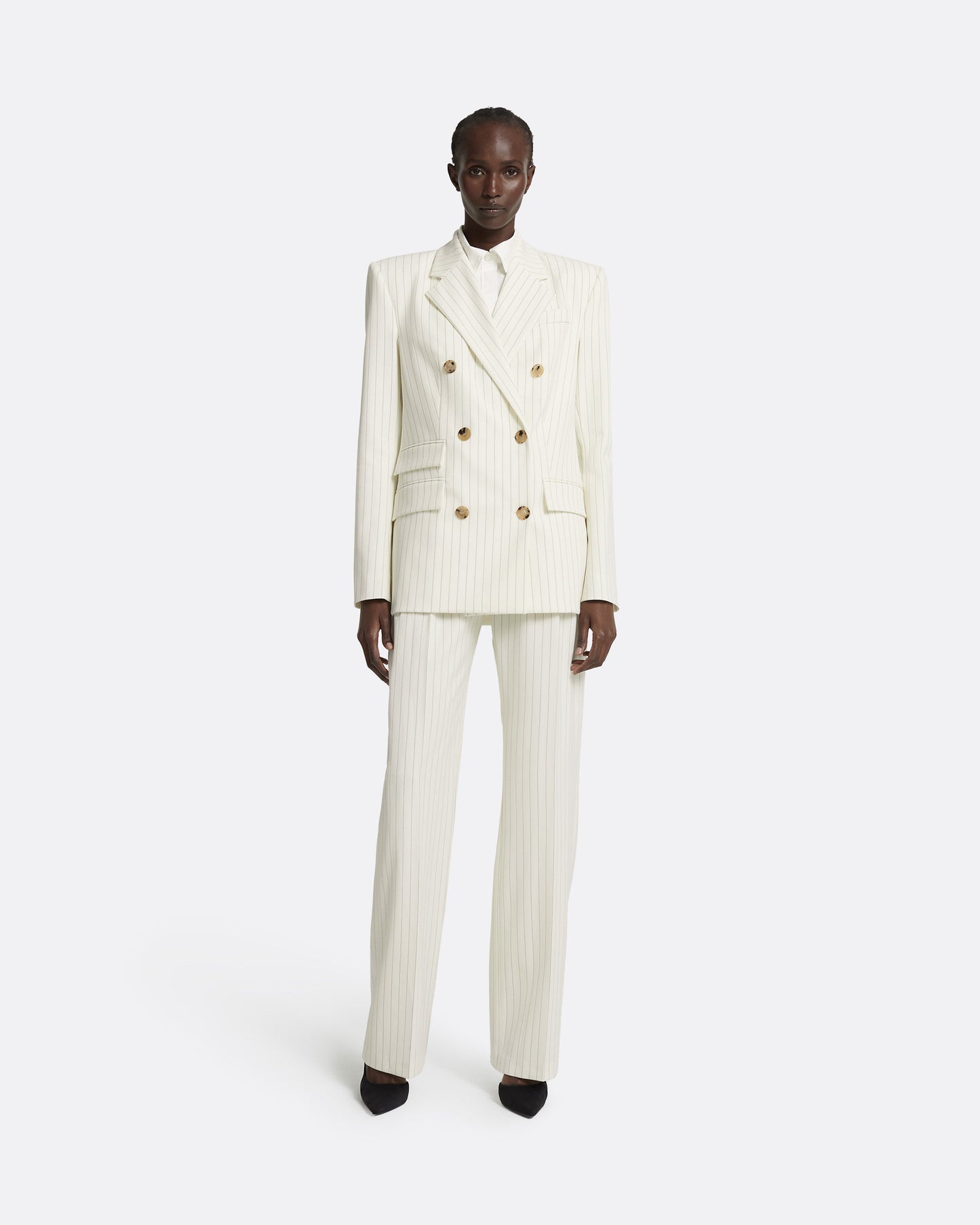 Ellan Ivory Pinstripe Jacket