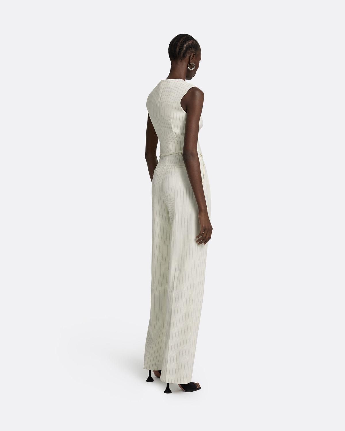 Ferna Ivory Pinstripe Trousers