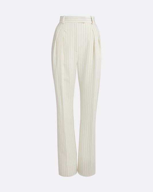 Ferna Ivory Pinstripe Trousers