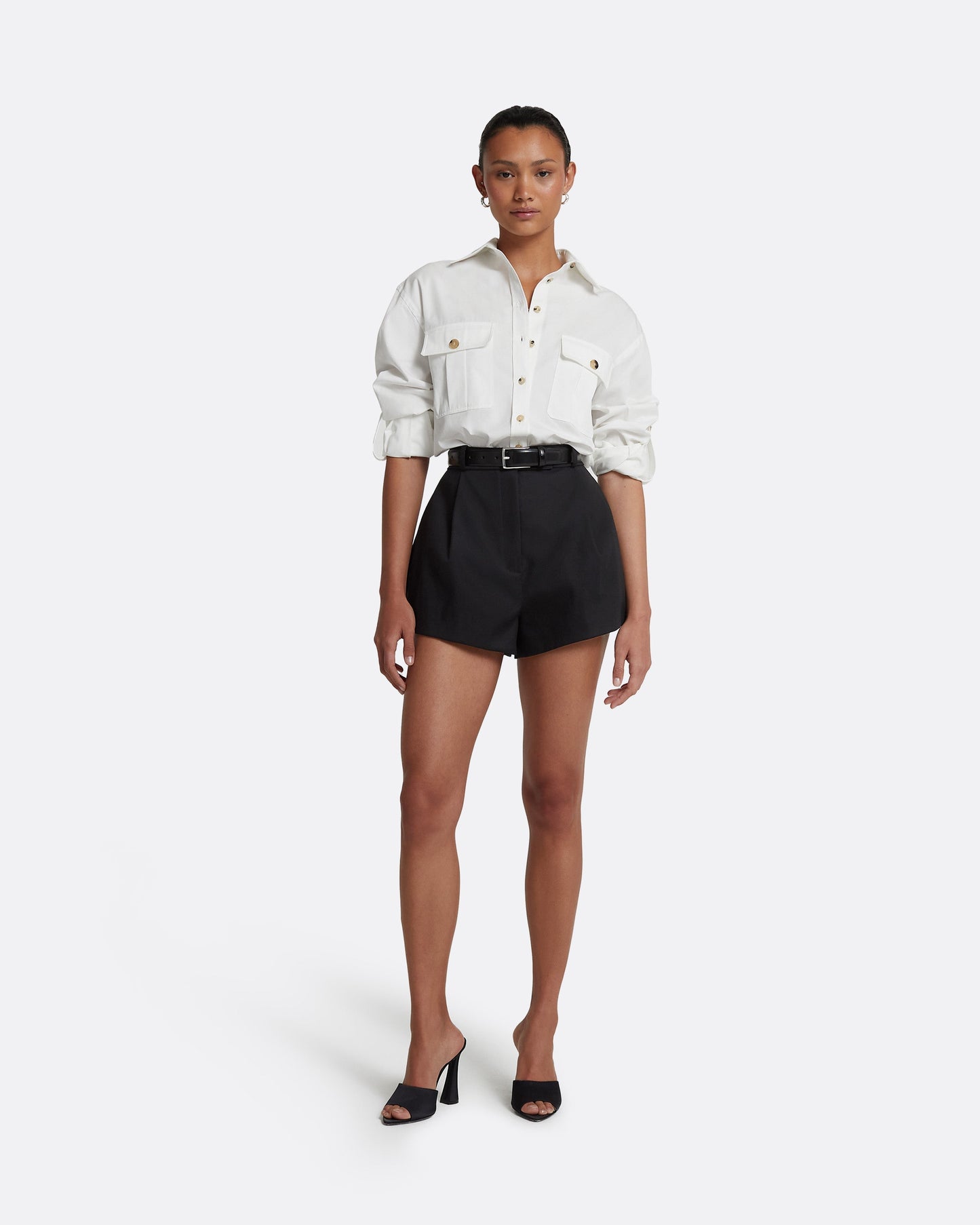 Helean Black Shorts