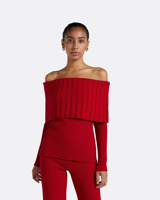 Risetta Azalea Red Knit
