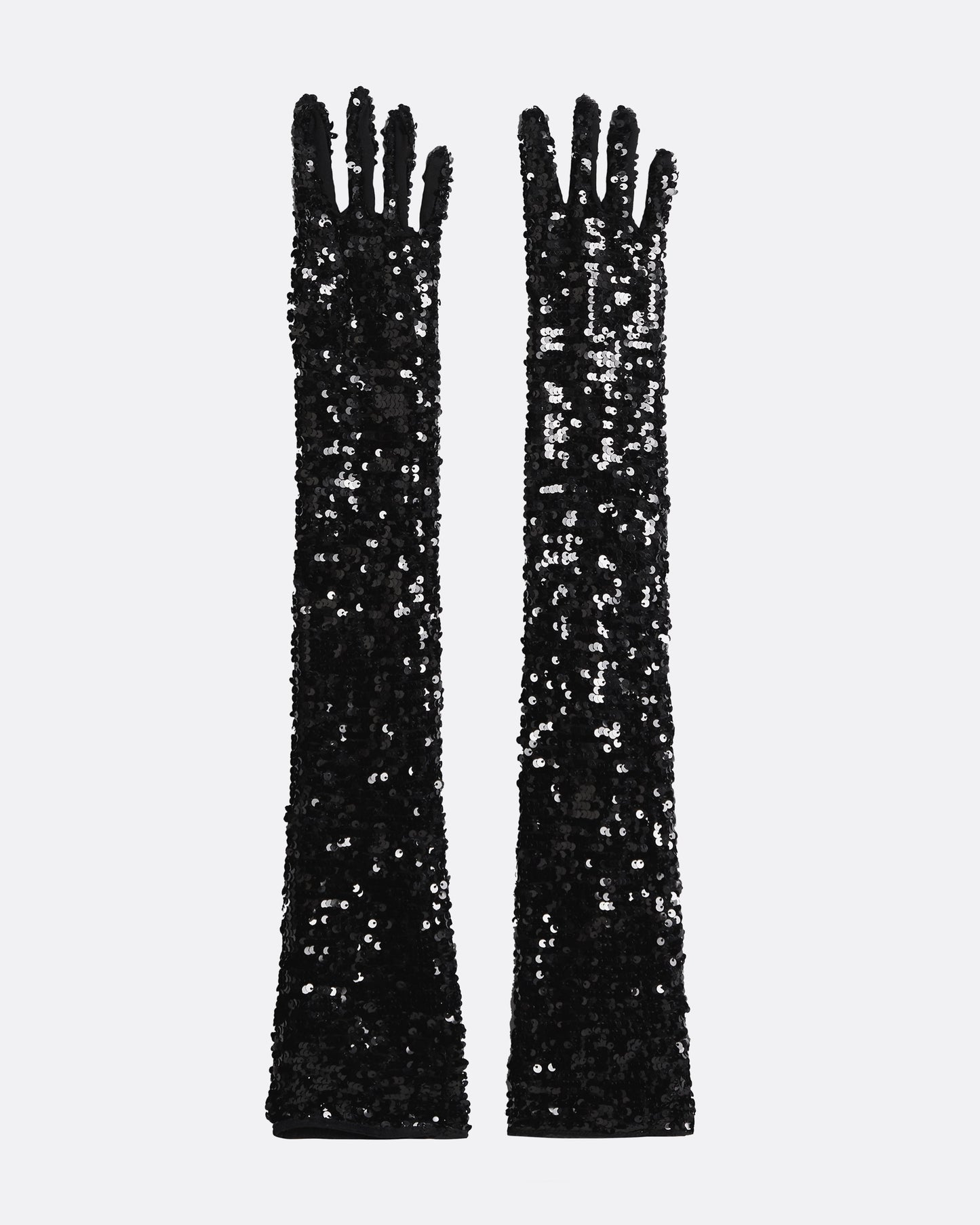 Antonia Black Sequins Gloves