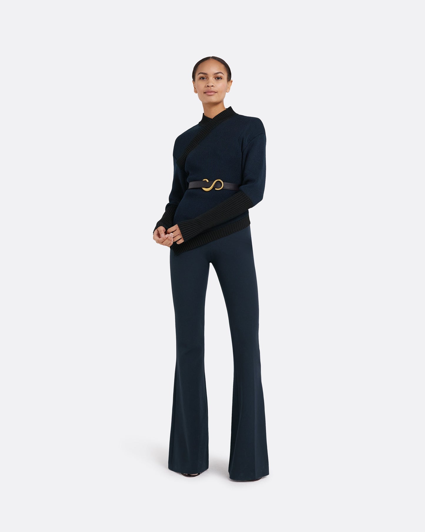 Genie Knit In Navy & Black