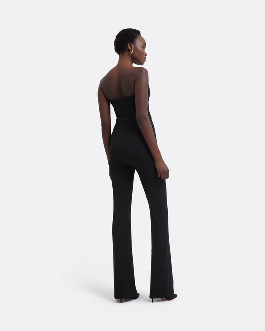 Myrine Black Jumpsuit With Belt