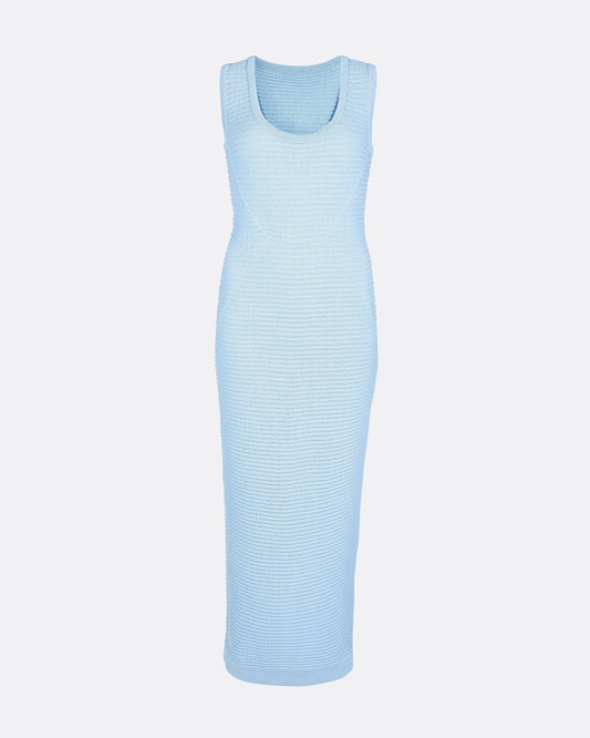 Klaudette Azurra Crochet Midi Dress