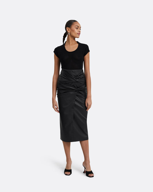 Karly Black Knit Top