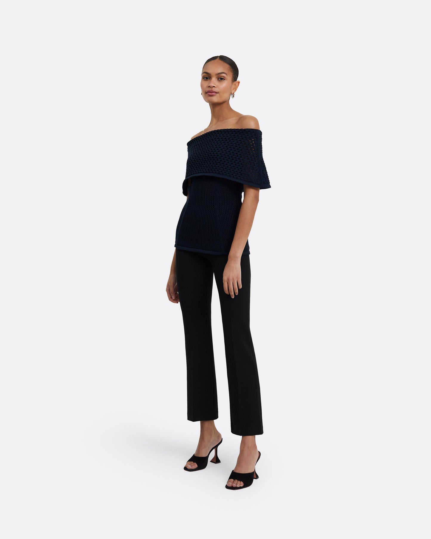 Kora Navy Knit Top