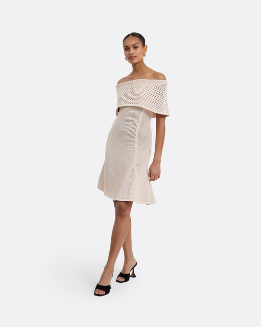 Kole Nouvelle Peach Knit Short Dress