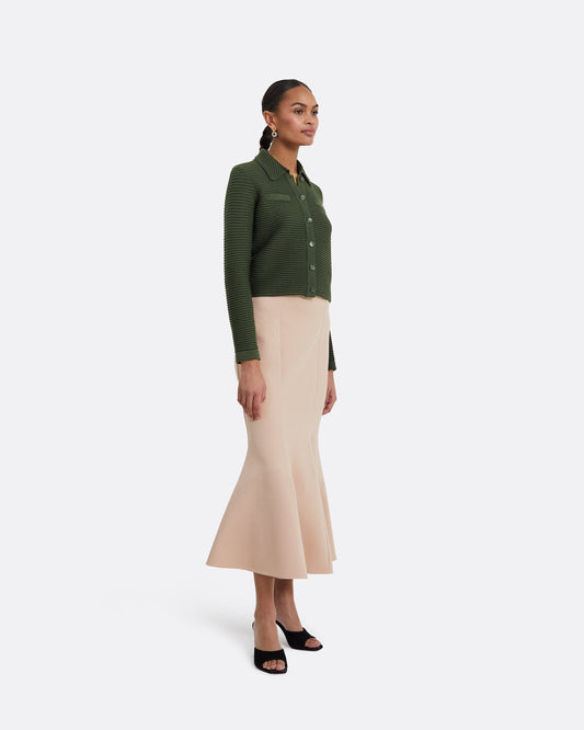 Artemis Olive Crochet Jacket