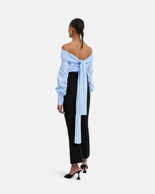 Tilly Blue Cotton Top