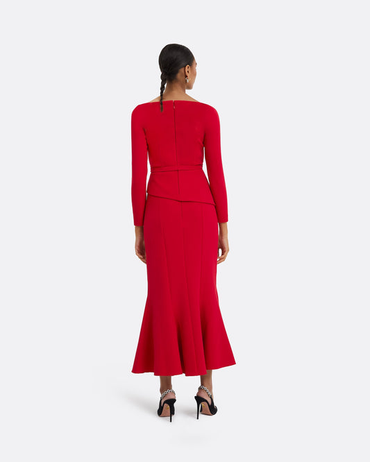 Sol Crimson Skirt