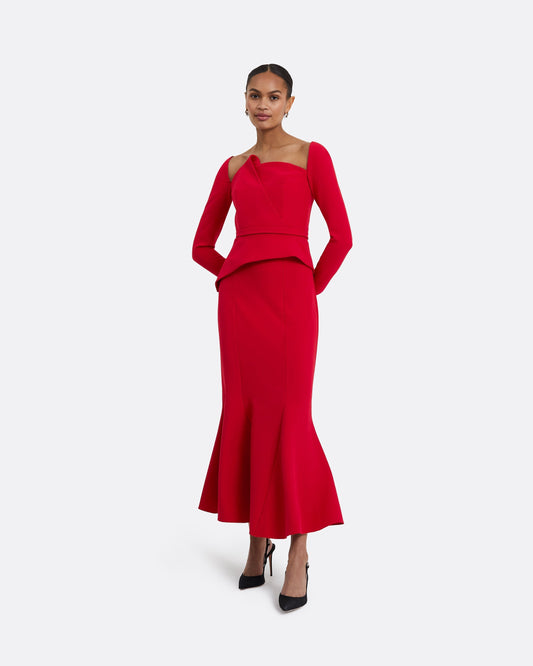 Sol Crimson Skirt