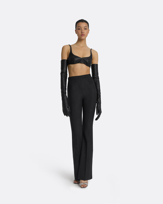 Antonia Black Vegan Leather Gloves