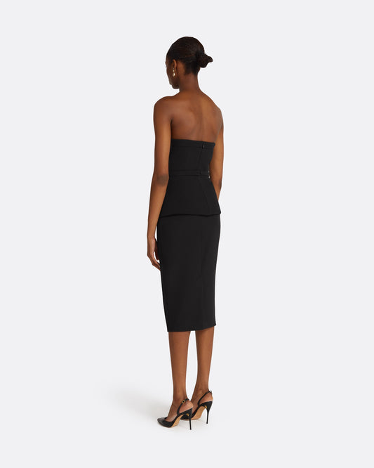 Hokoku Black Pencil Skirt