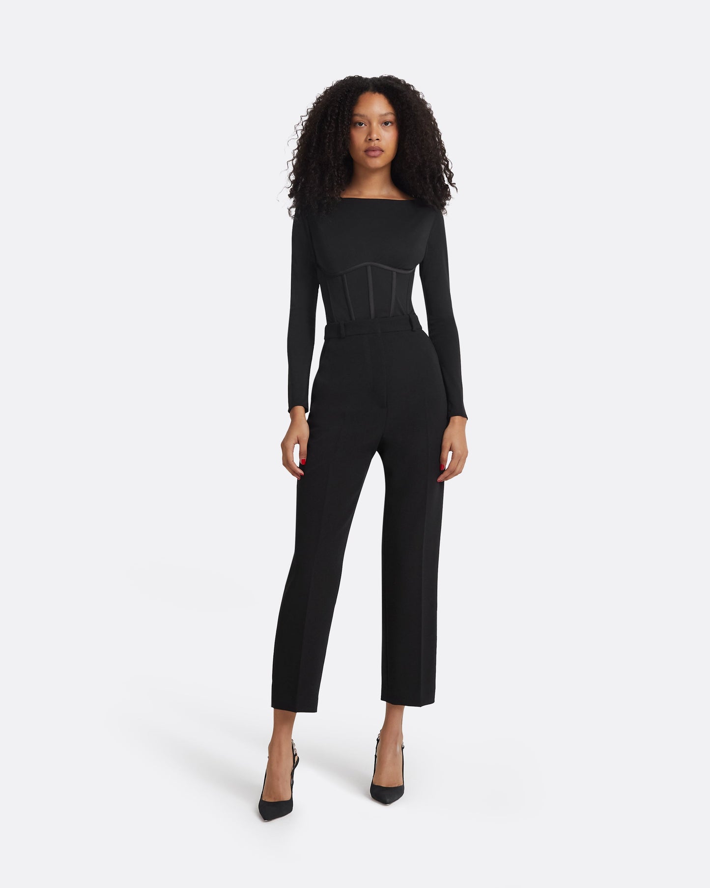 Krissie Black Bodysuit
