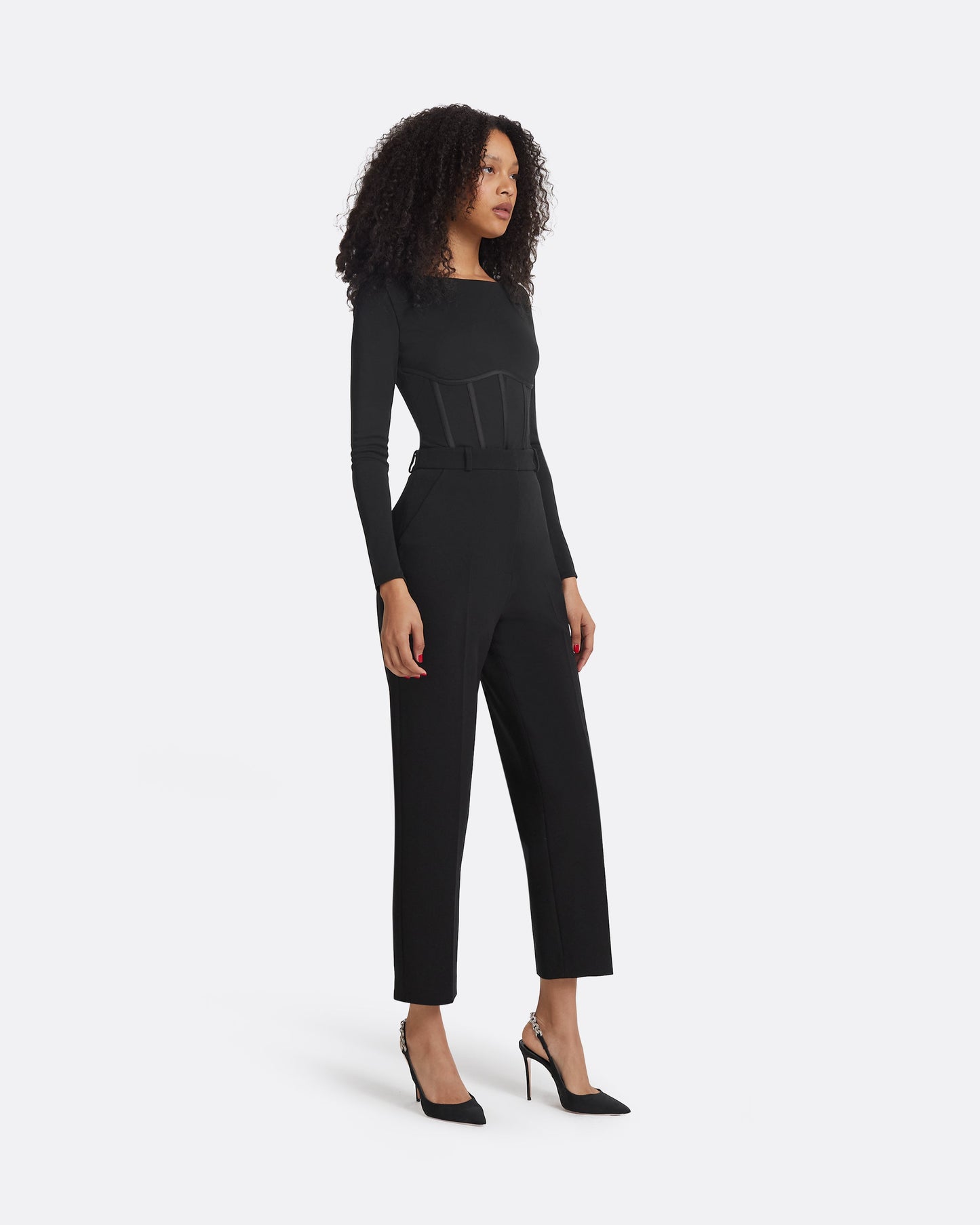 Krissie Black Bodysuit