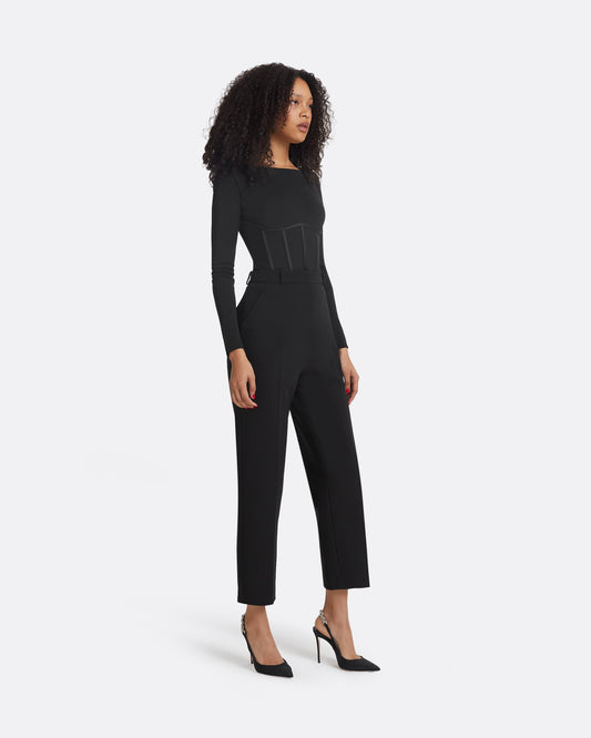 Krissie Black Bodysuit