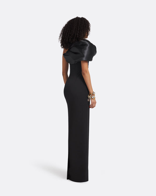 Porto Black Long Dress