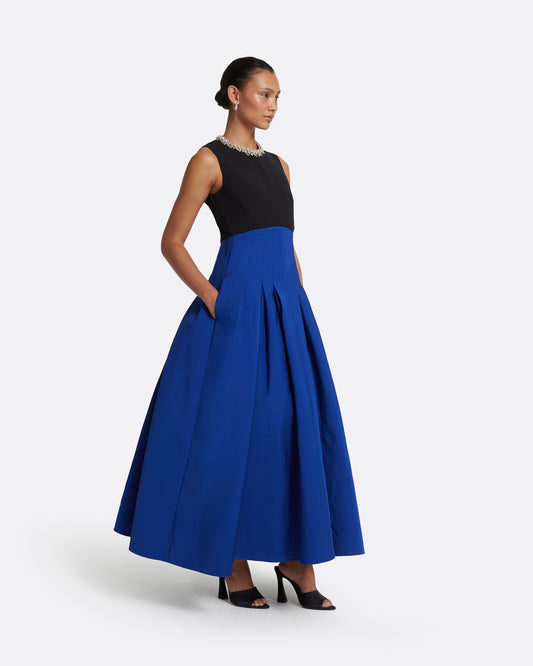 Raffie Embroidered Marrakech & Black Long Dress