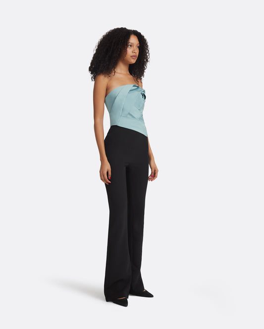Olivina Black & Spearmint Jumpsuit
