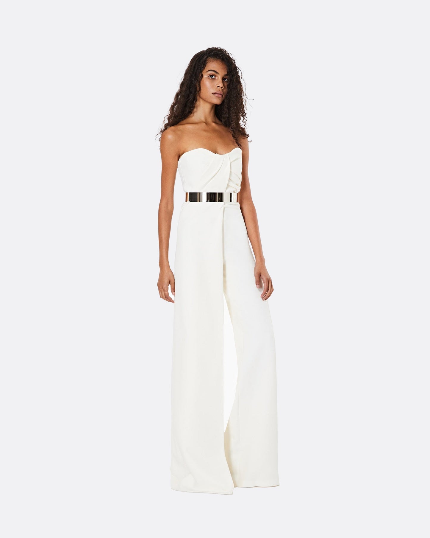 Ilaria Metal Waist Belt in Silver