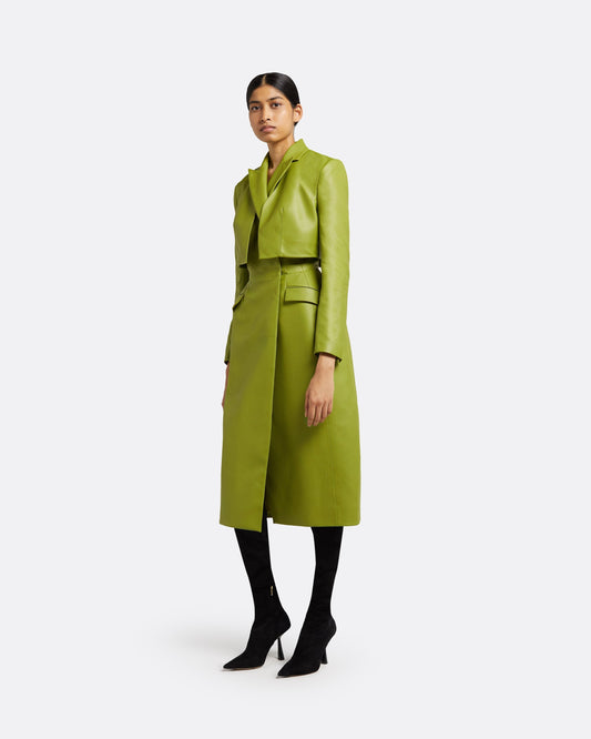 Ennis Woodbine Vegan Leather Coat