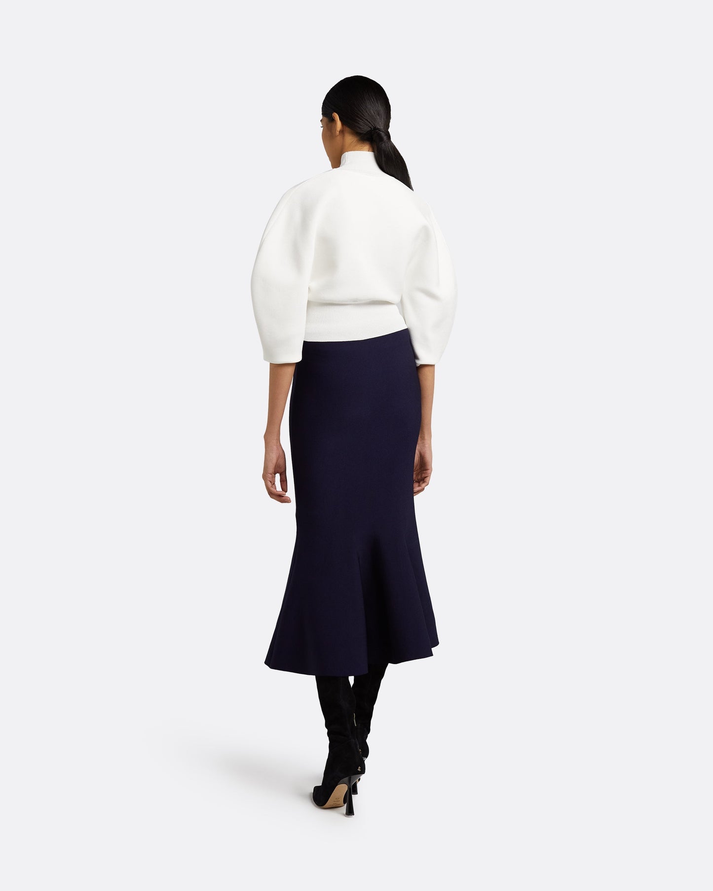 Kimberley Navy Knit Skirt