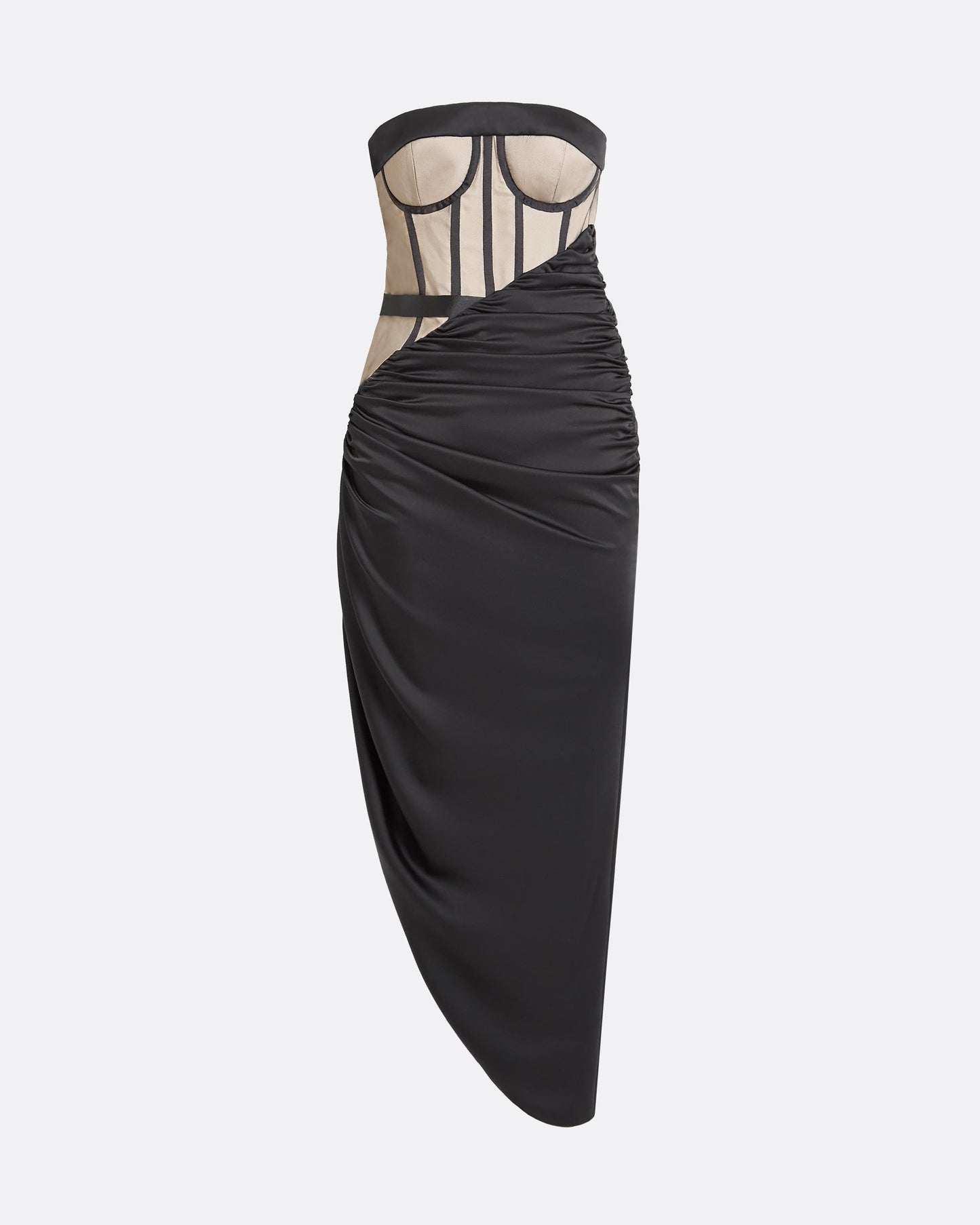 Ames Black Midi Dress