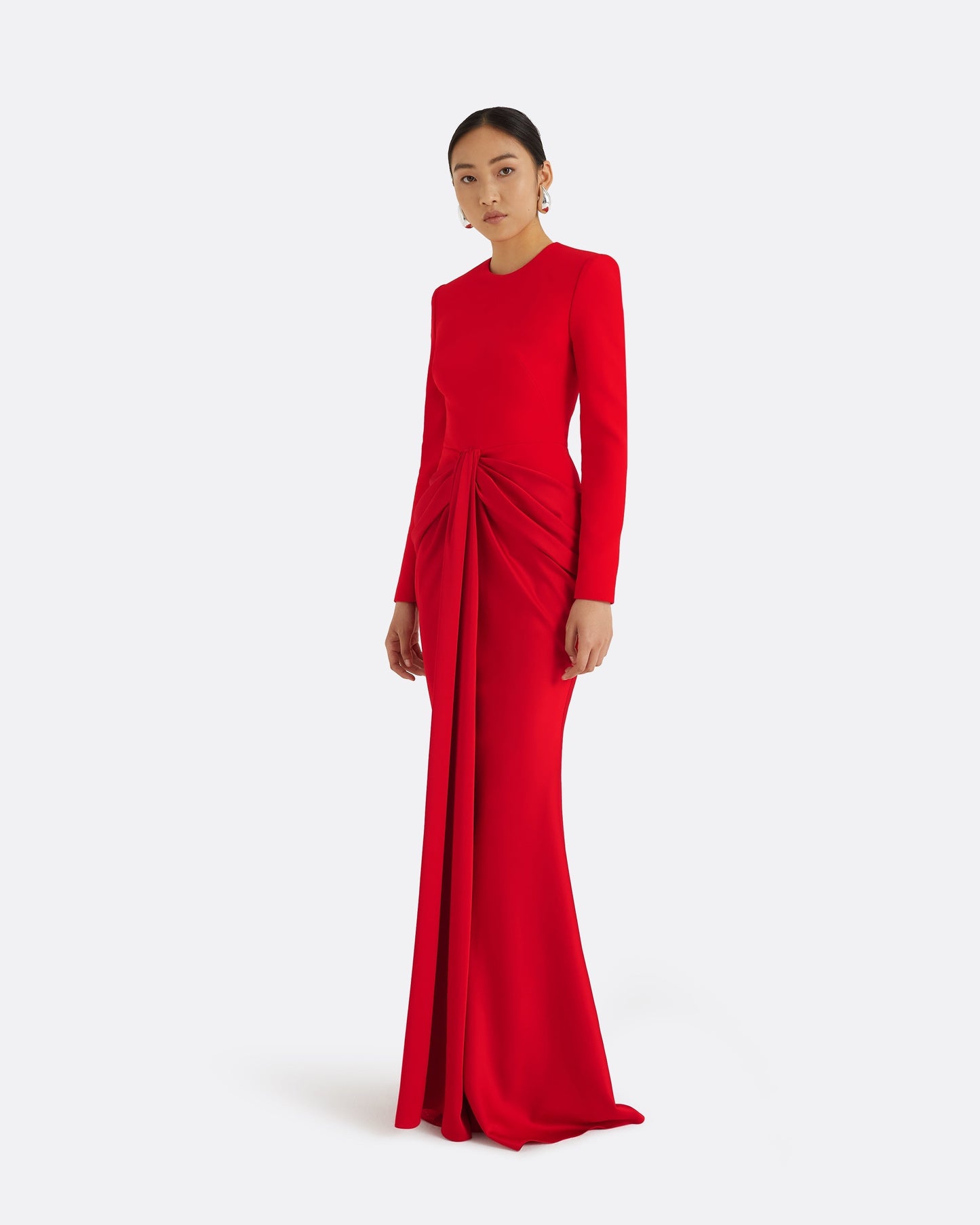 Naira Cherry Red Long Dress
