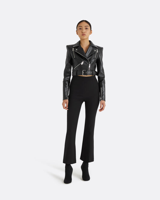 Euphemie Black Vegan Leather Jacket