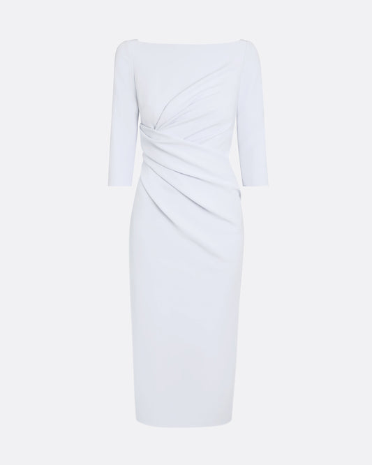 Asena Silk Blue Midi Dress