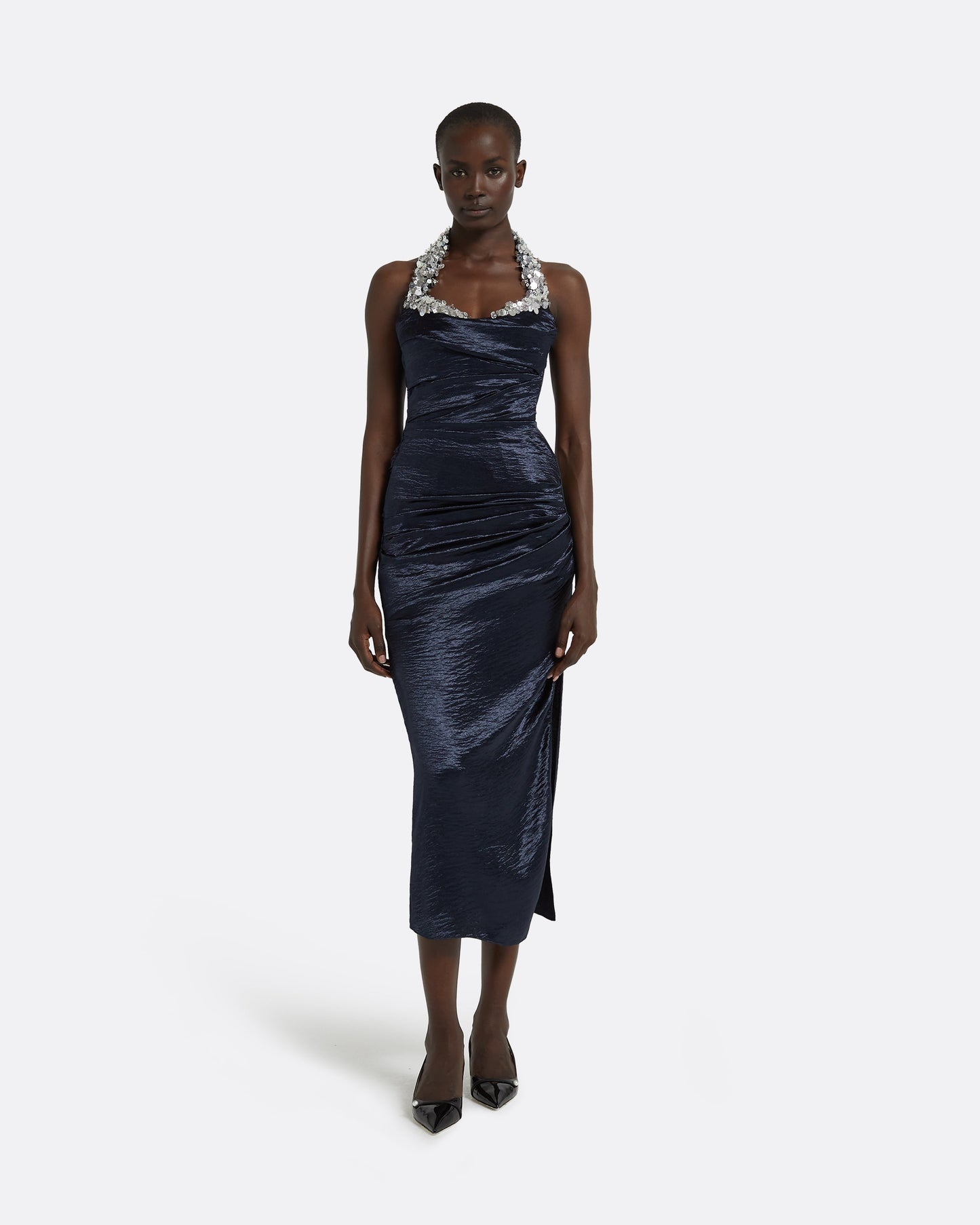 Azra Maritime Midi Dress