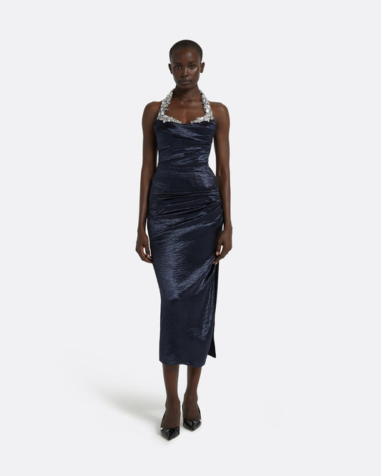 Azra Maritime Midi Dress