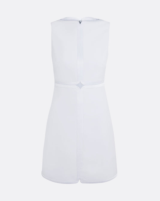 Isra Silk Blue Short Dress