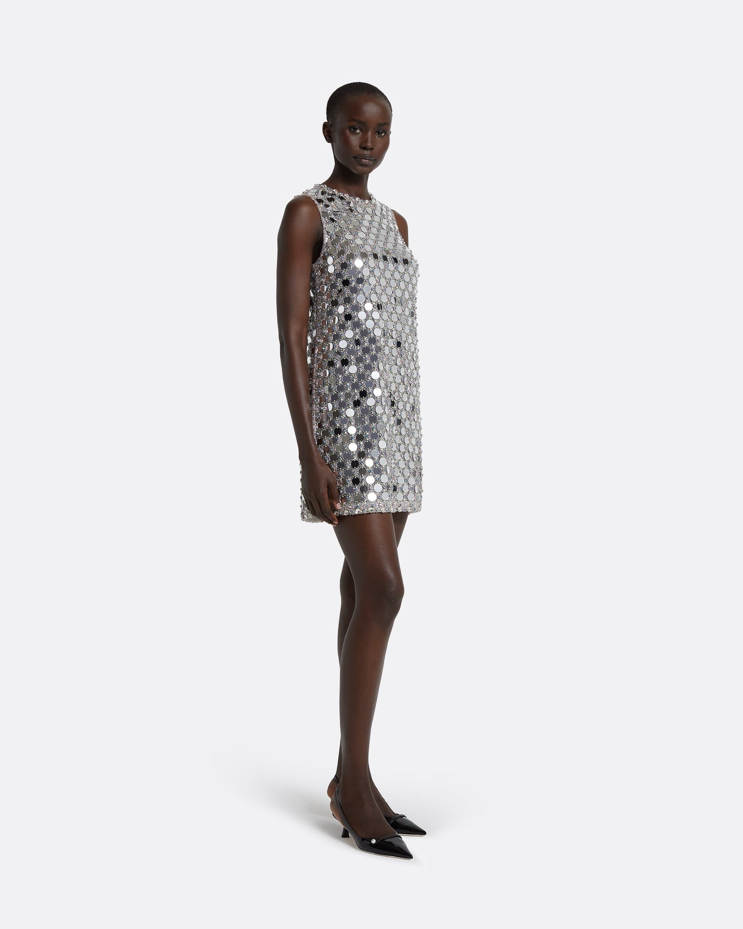 Amal Ivory & Multi-Pastel Short Dress